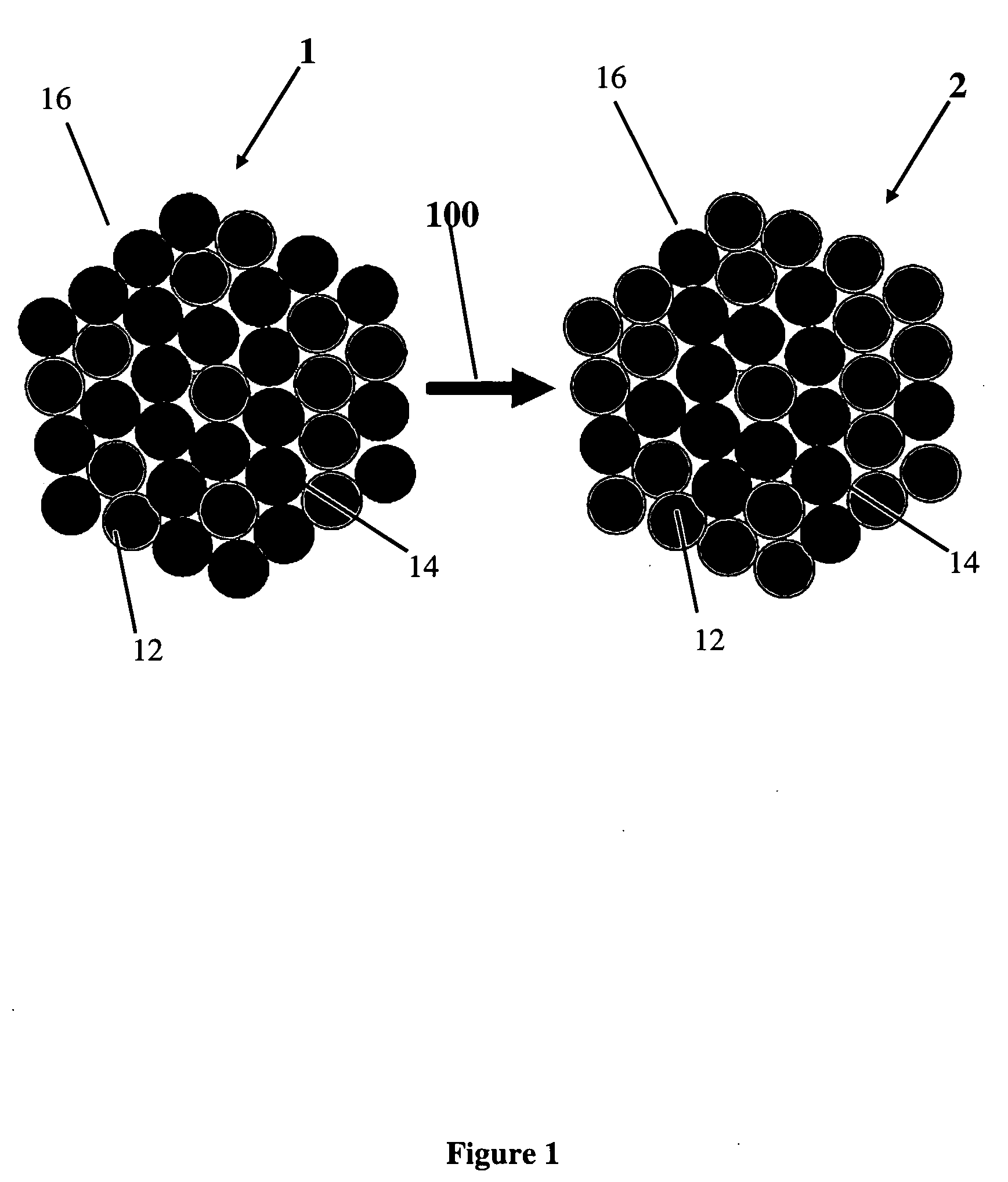 De-alloyed platinum nanoparticles