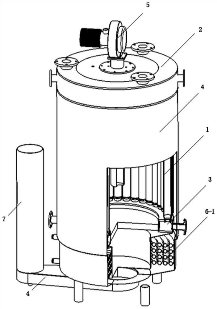 Combined gap type gas steam boiler