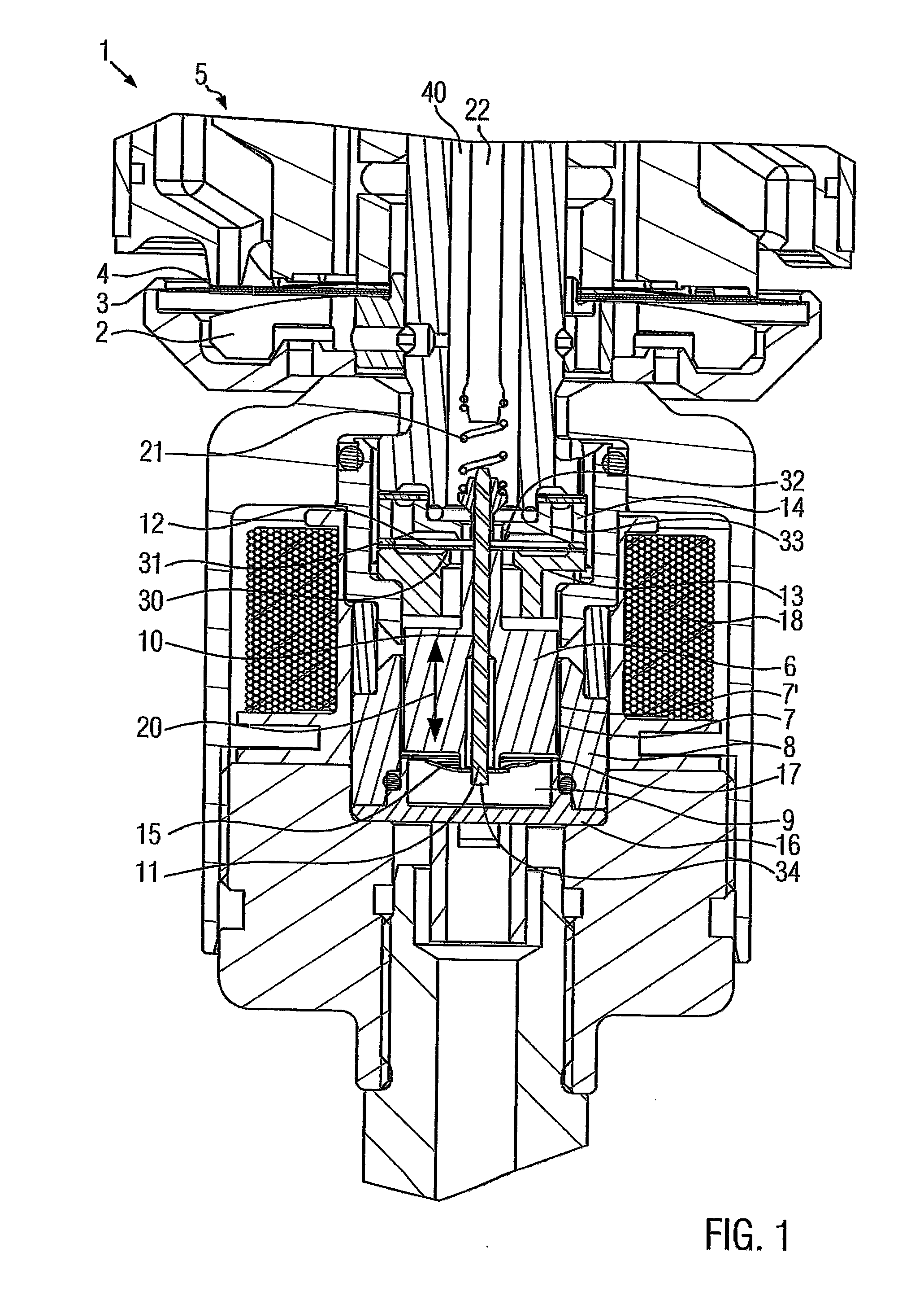 Damping valve arrangement for a semiactive vibration damper