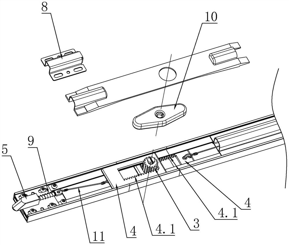 Locking structure for carriage cover