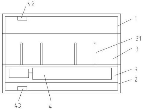 A kind of high-efficiency dust-cleaning device for pads used in physical education classes