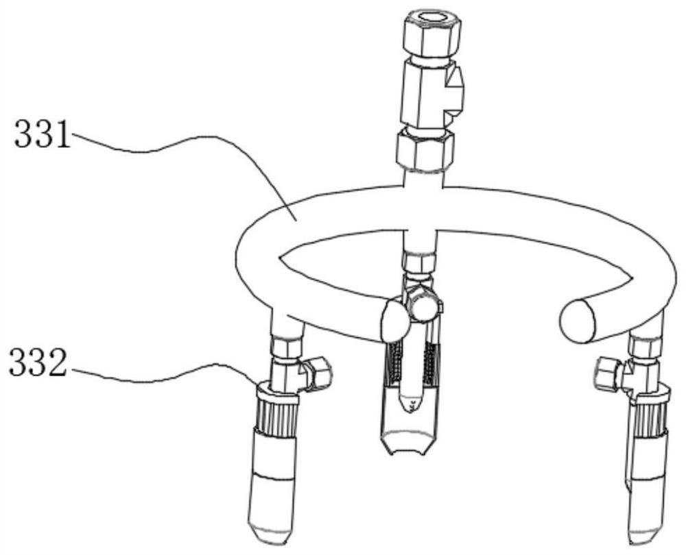 A precise hole-applying device for tomato yellow sand soilless cultivation with integrated water and fertilizer