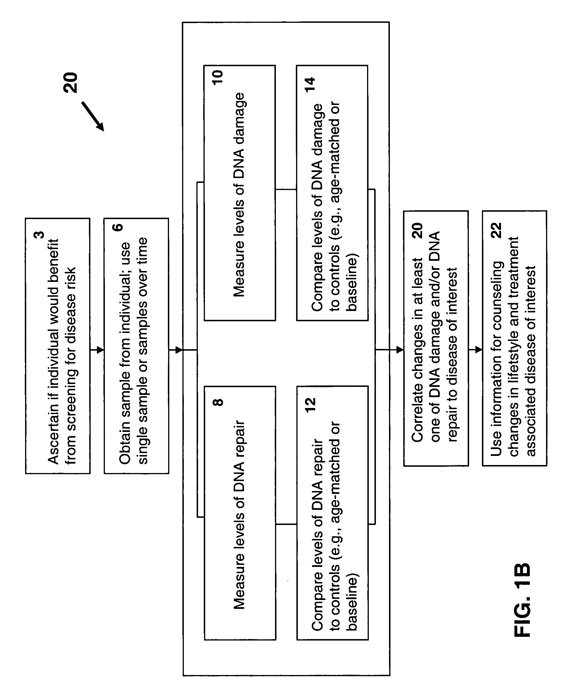 Methods and systems for evaluating health risk factors by measurement of DNA damage and DNA repair