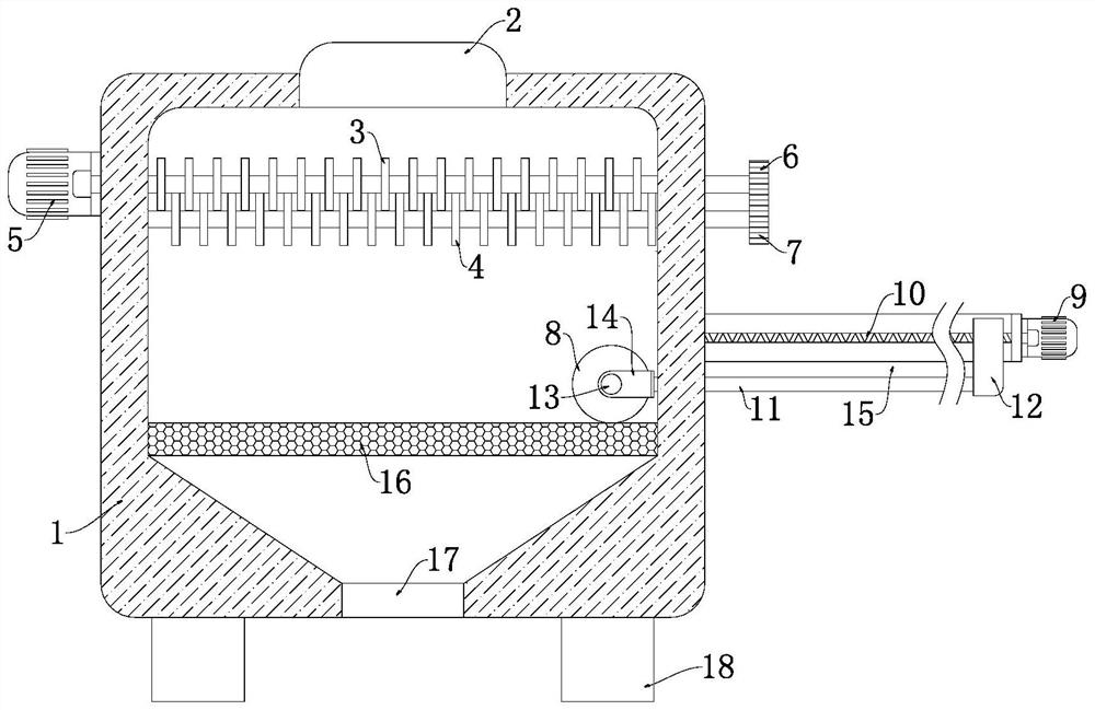 Solid-liquid separation type household garbage treatment device