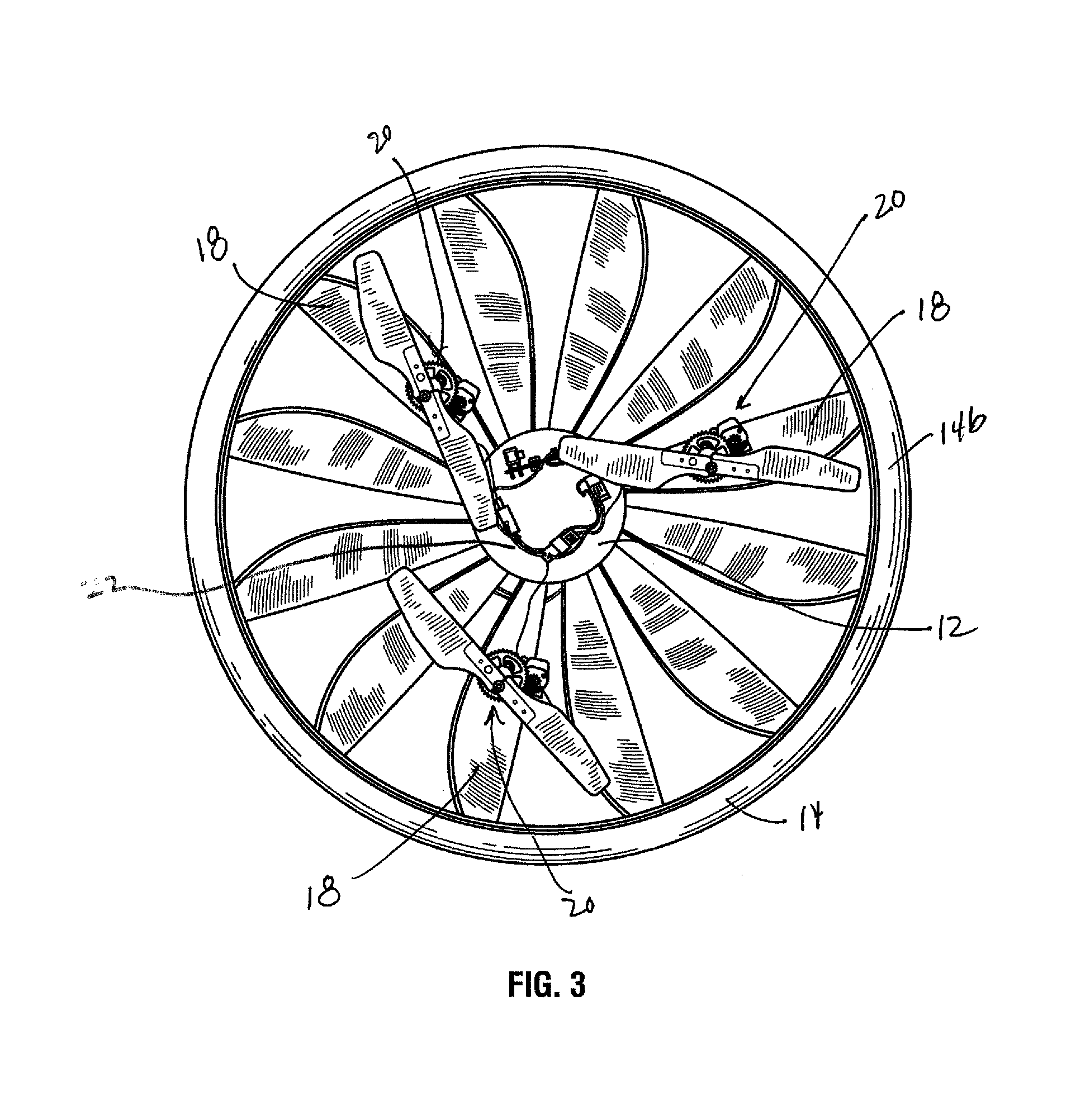 Directionally controllable, self-stabilizing, rotating flying vehicle