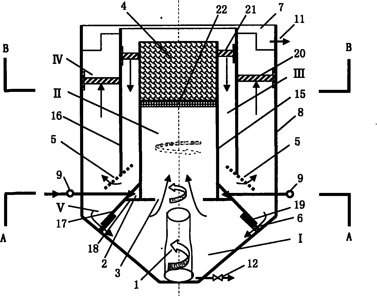 Aerobic-anoxic-anaerobic integrated module type sewage fast denitrogenation reactor and treatment method thereof