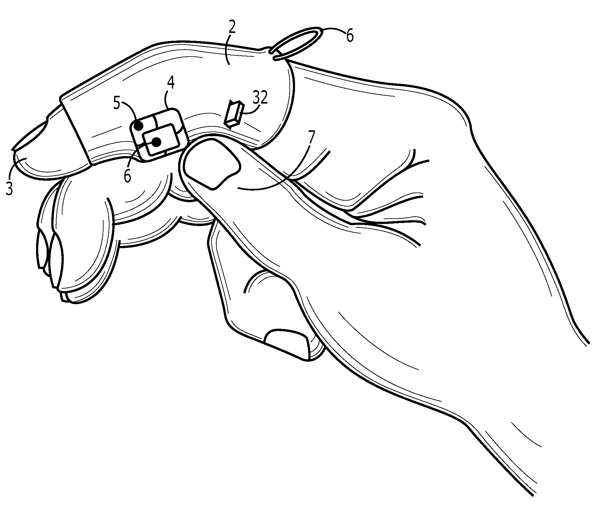 Finger mounted input device