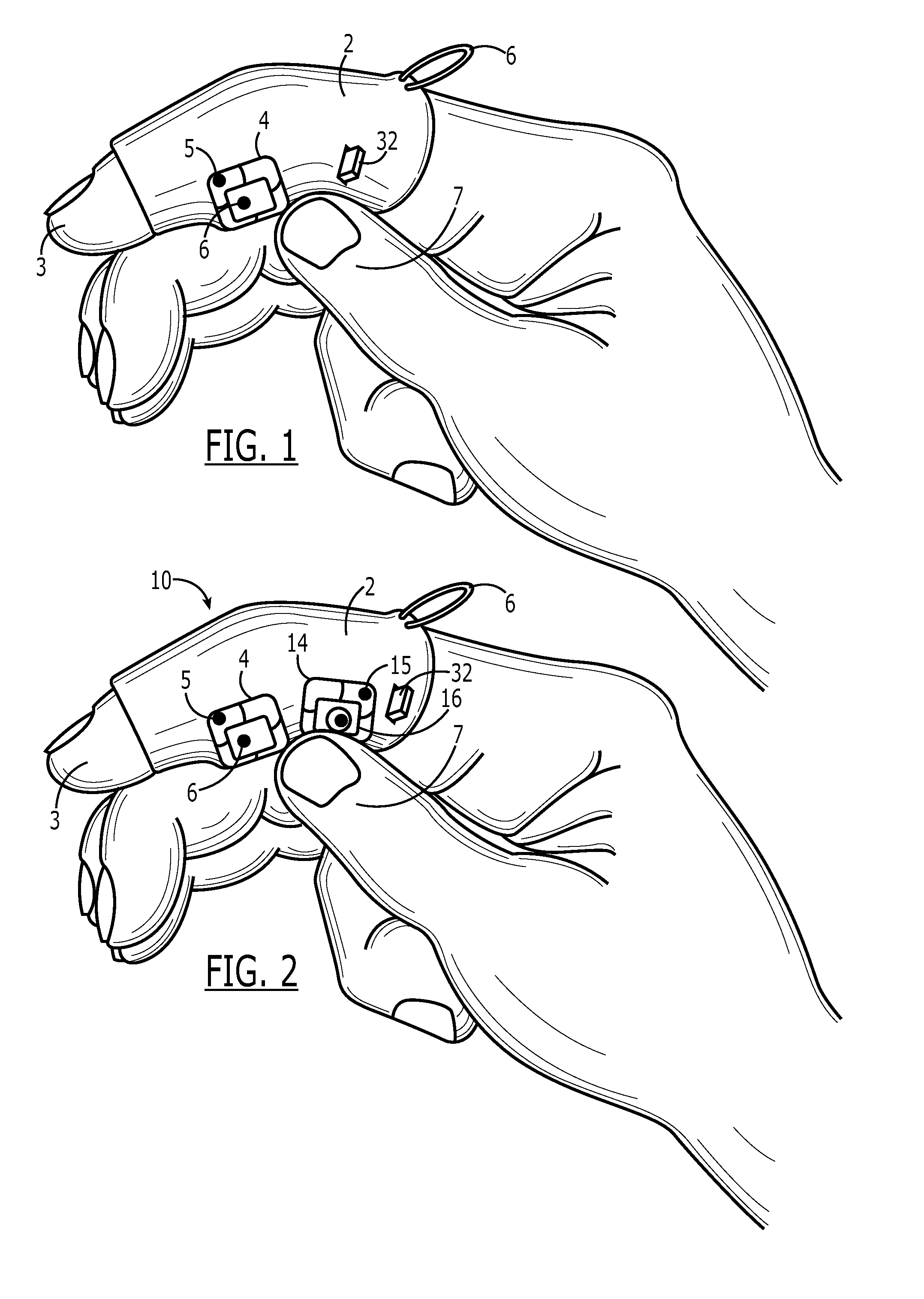 Finger mounted input device