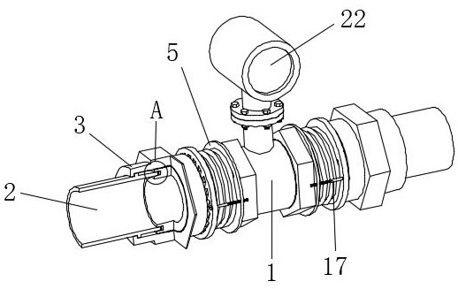 Butt joint structure and flowmeter equipped with same