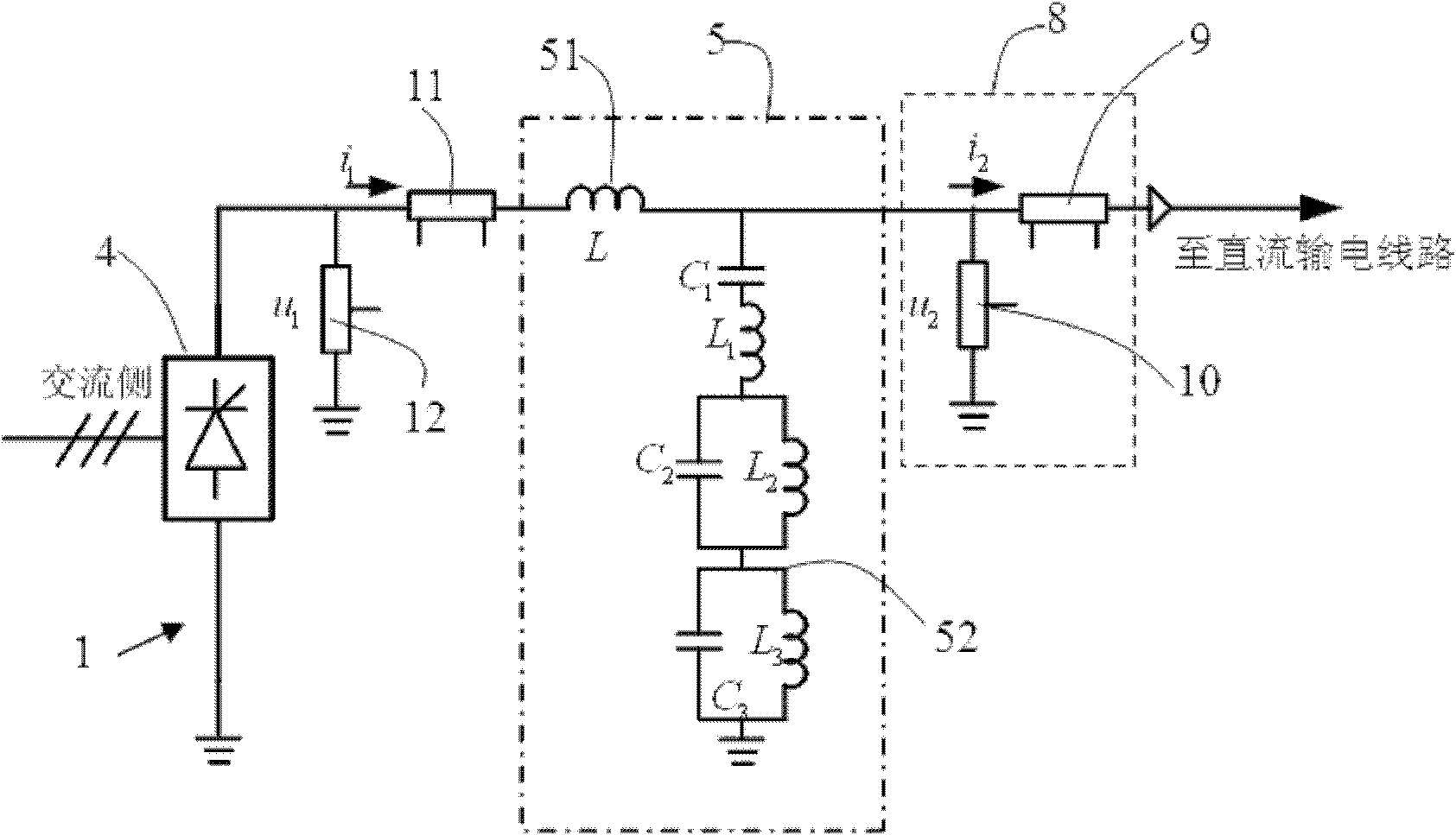 Single-ended electrical quantity full-line quick-action protection method for recognizing faults inside and outside high-voltage direct-current transmission line region