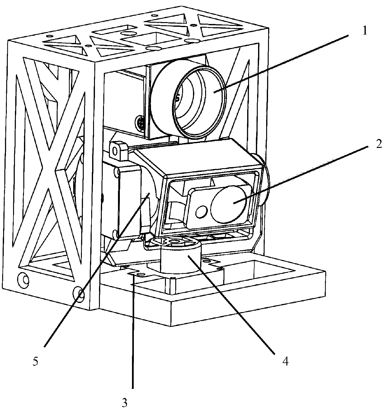 Visual servo laser positioning system and method of picking robot