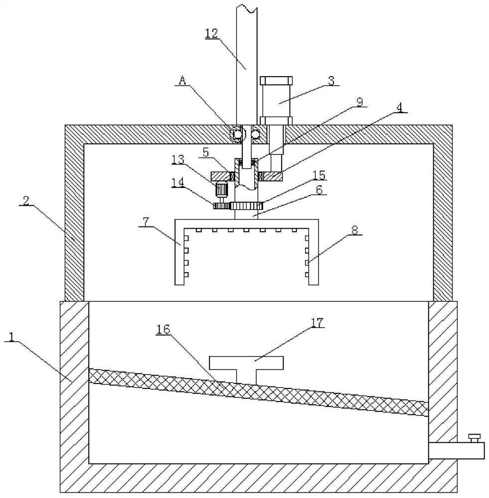 Demolding device for finished product formed by sand casting mold