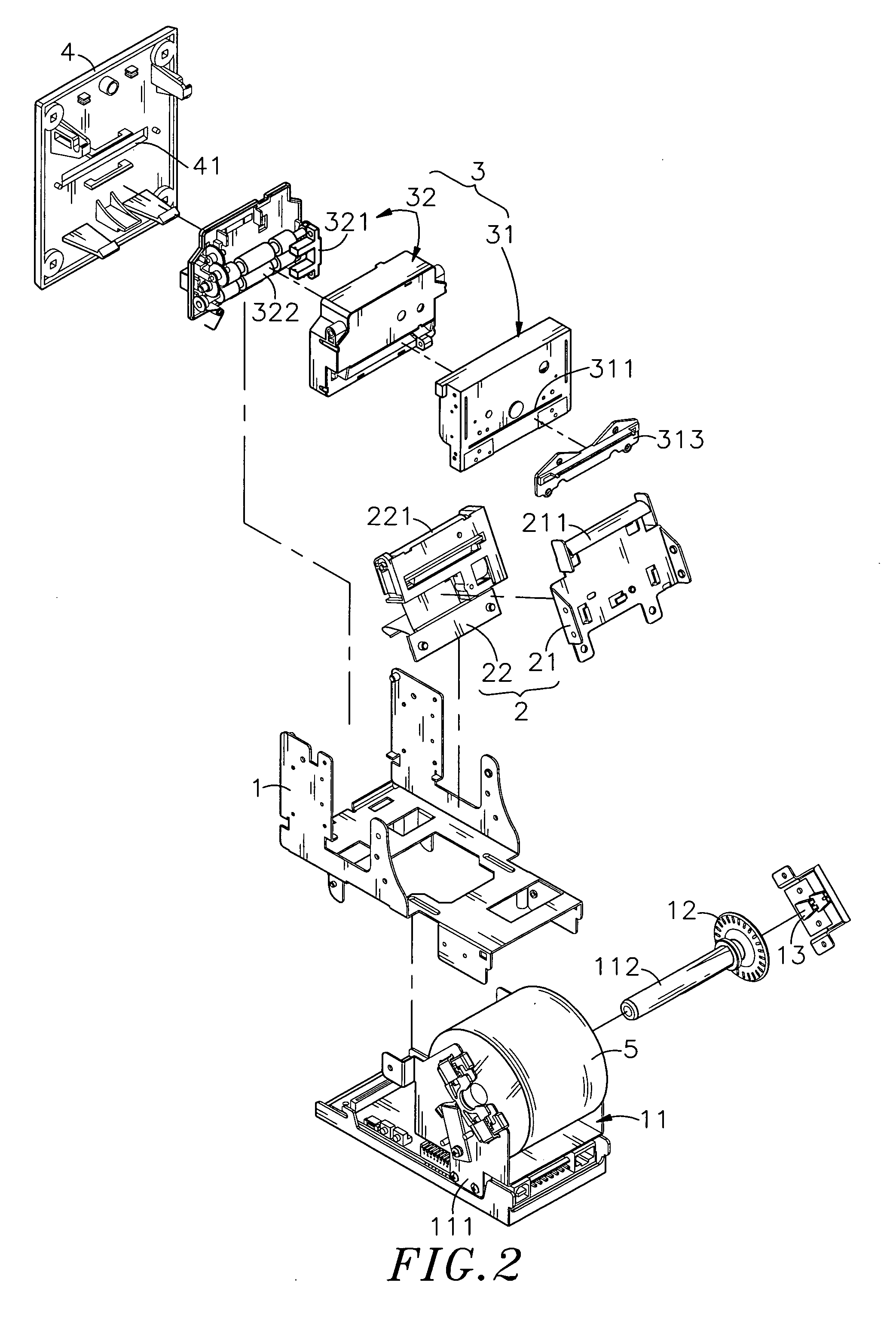 Printer module paper feed-out procedure