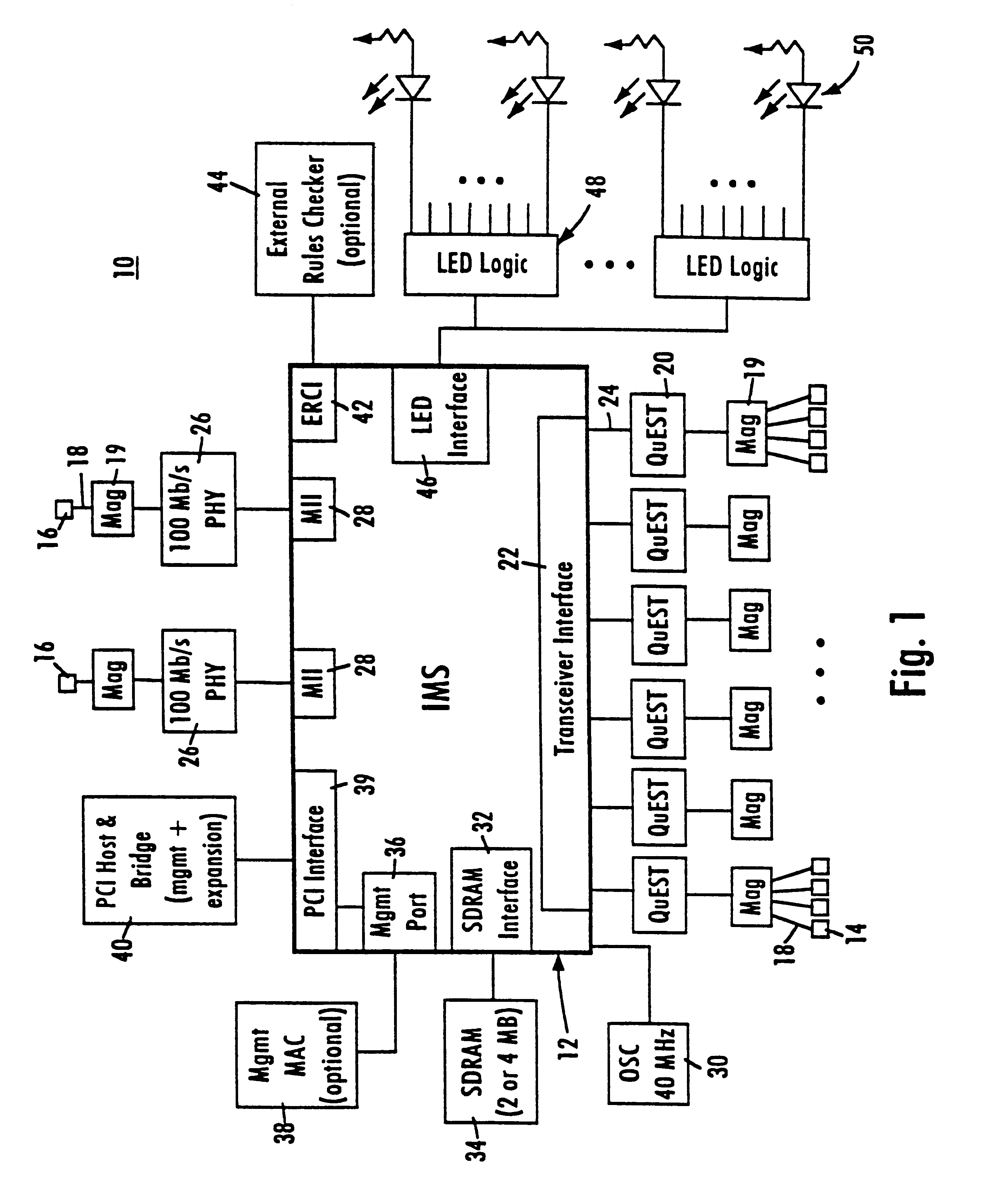 Method and apparatus providing programmable thresholds for half-duplex flow control in a network switch