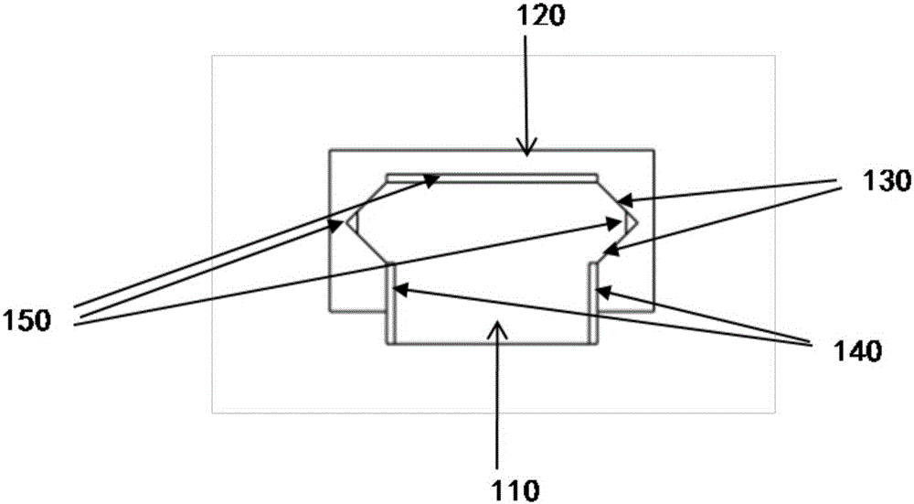 General connecting piece for electronic equipment