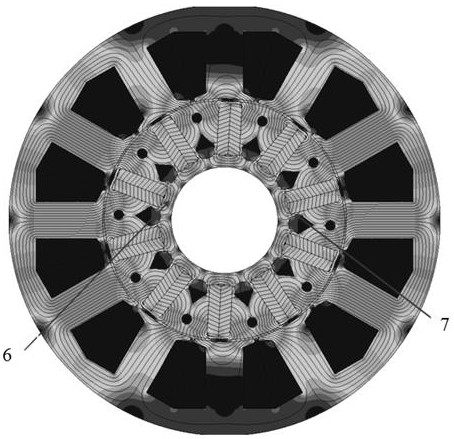 A method for obtaining the radial length of an ipm motor rotor and a strip-shaped heat-conducting material