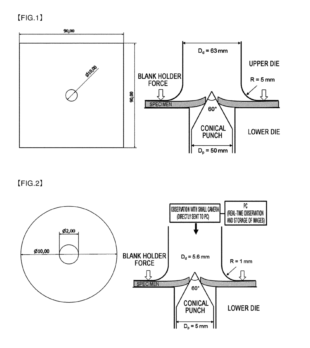 Method of evaluating stretch-flangeability with small-scale specimen without specimen size effects