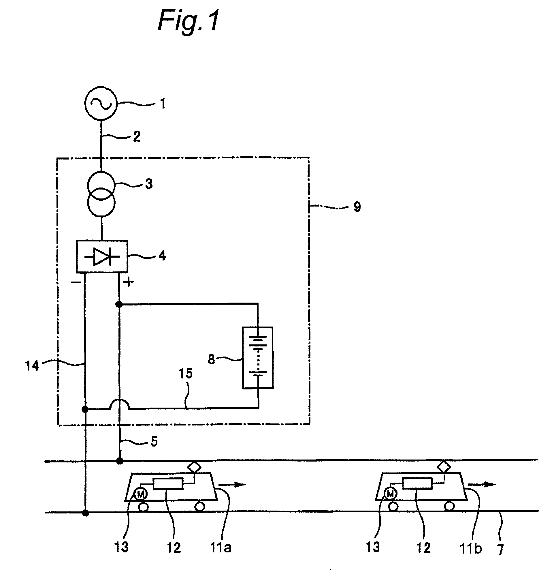 Electric railway power-supply system