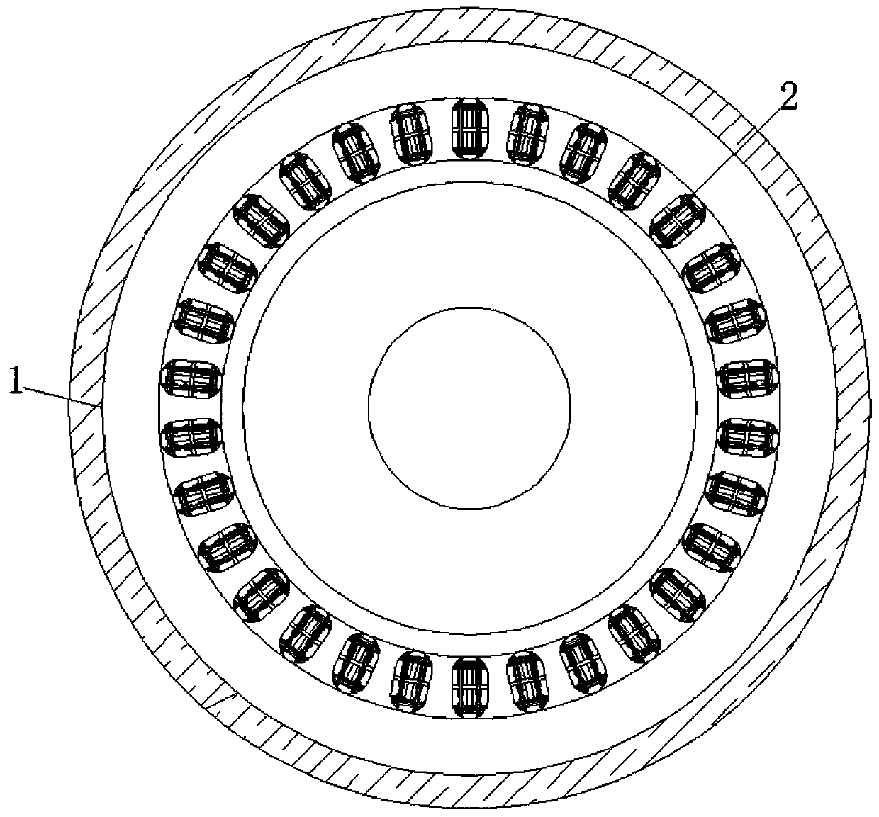 Ball bearing capable of using friction force to eliminate point corrosion phenomenon