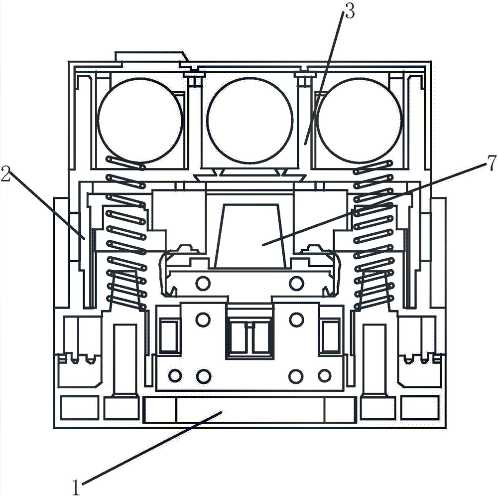 Enclosed high-power vacuum three-phase AC contactor