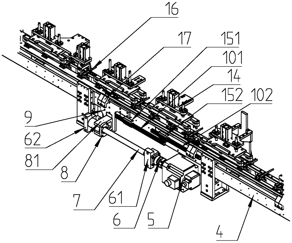 Full-automatic assembly machine track of split conductor plug