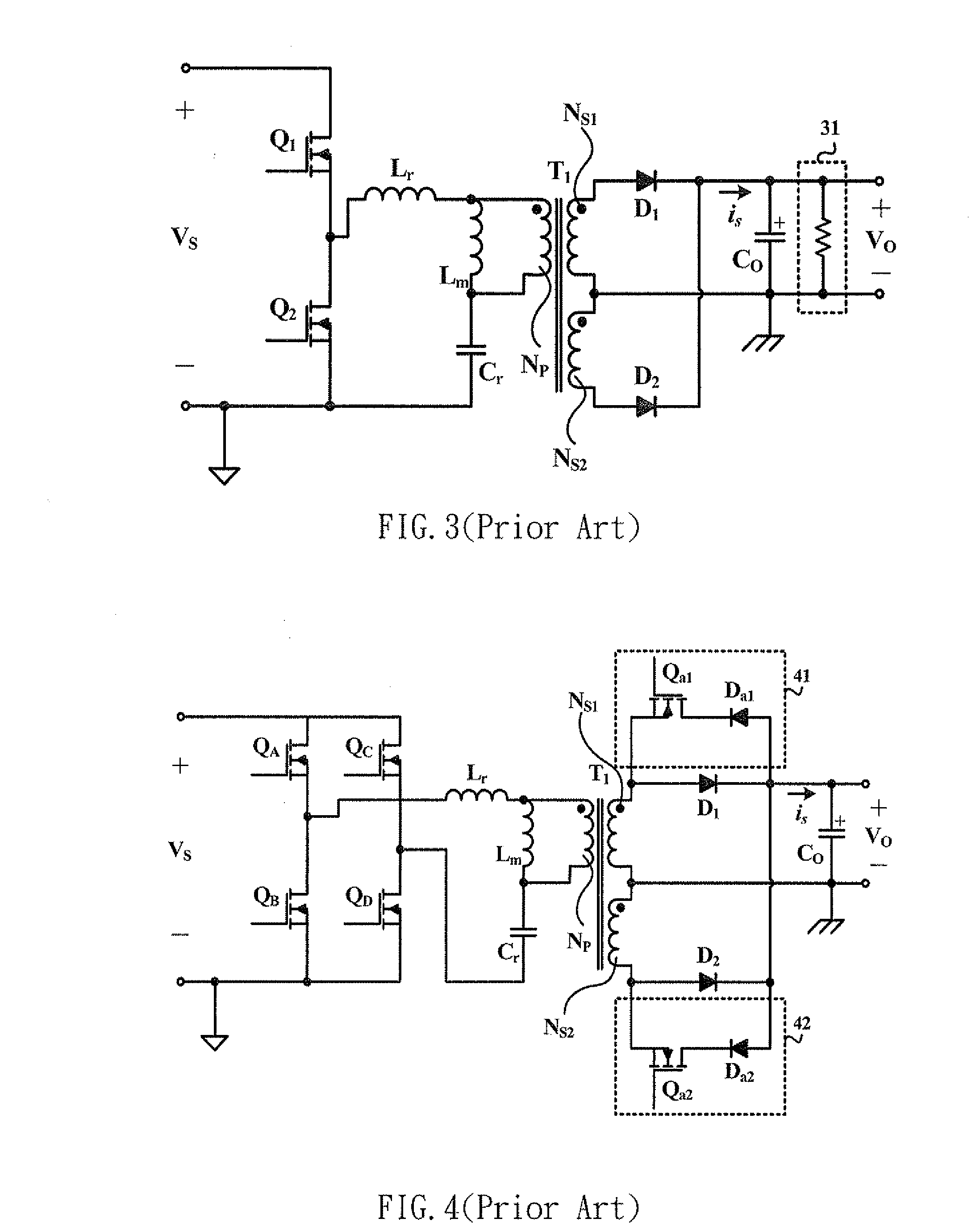 Llc resonant power converter with current-circulating circuit for enabling light-load regulation