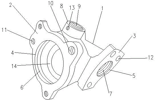 Nodular cast iron steering part