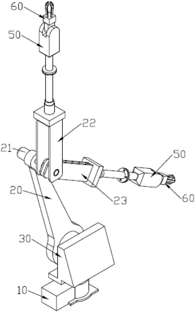 Six-axis universal robot for material grabbing