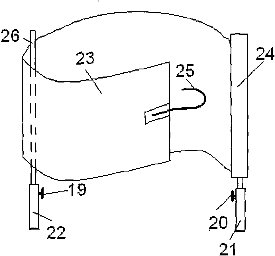 Electric conveying examination oxygen absorption abdomen support device provided with barrier and facilitating excretion of pregnant women