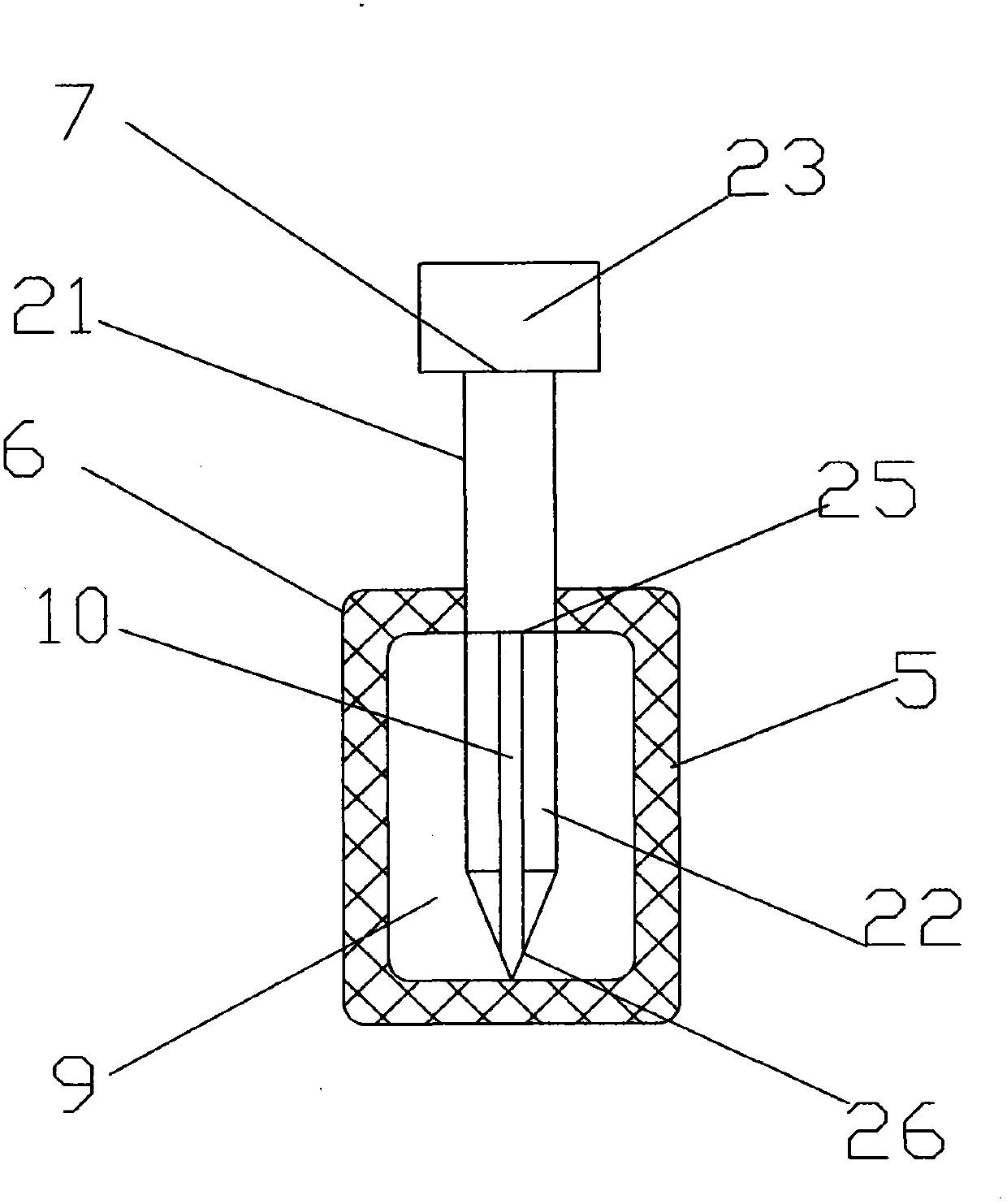 Anti-counterfeiting marked bottle