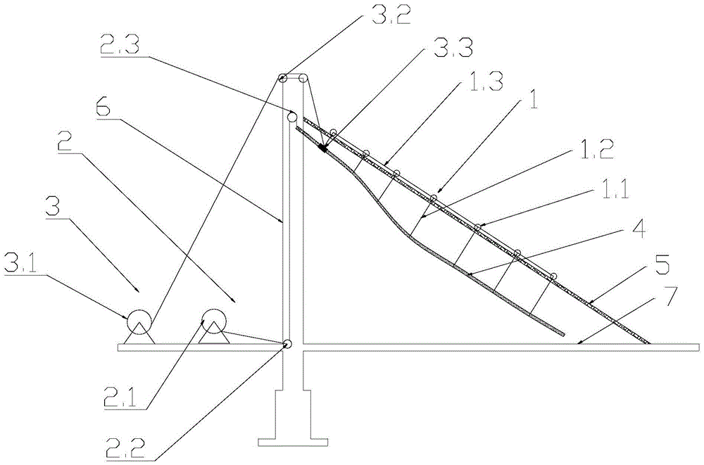 Cable Changing Device with Multiple Pivot Guide Cable Method