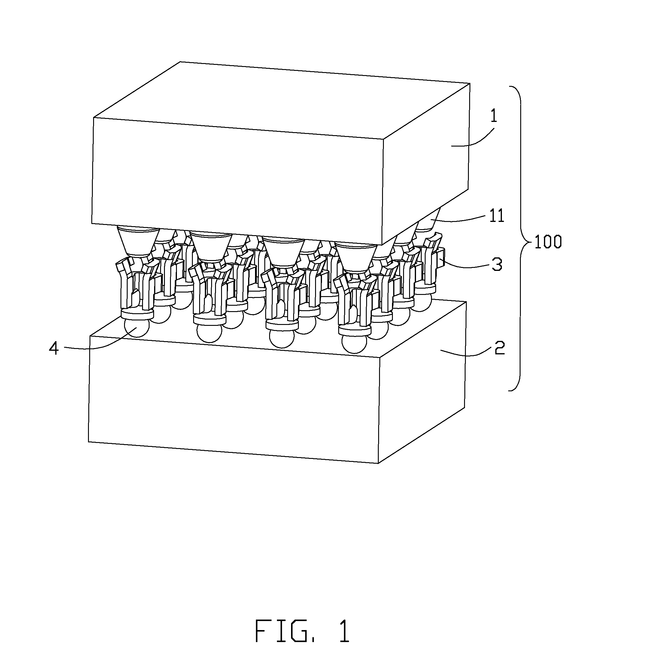 Electrical connector assembly having electrical connector with low profile and processor with cone pins