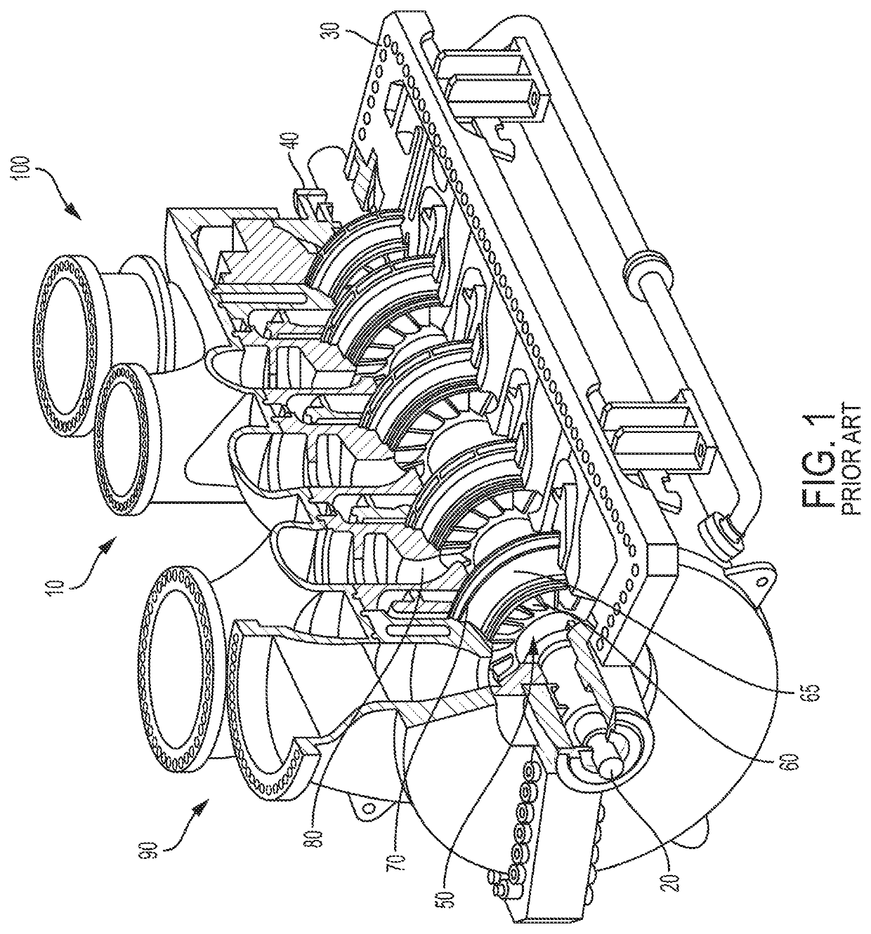 Journal and thrust gas bearing