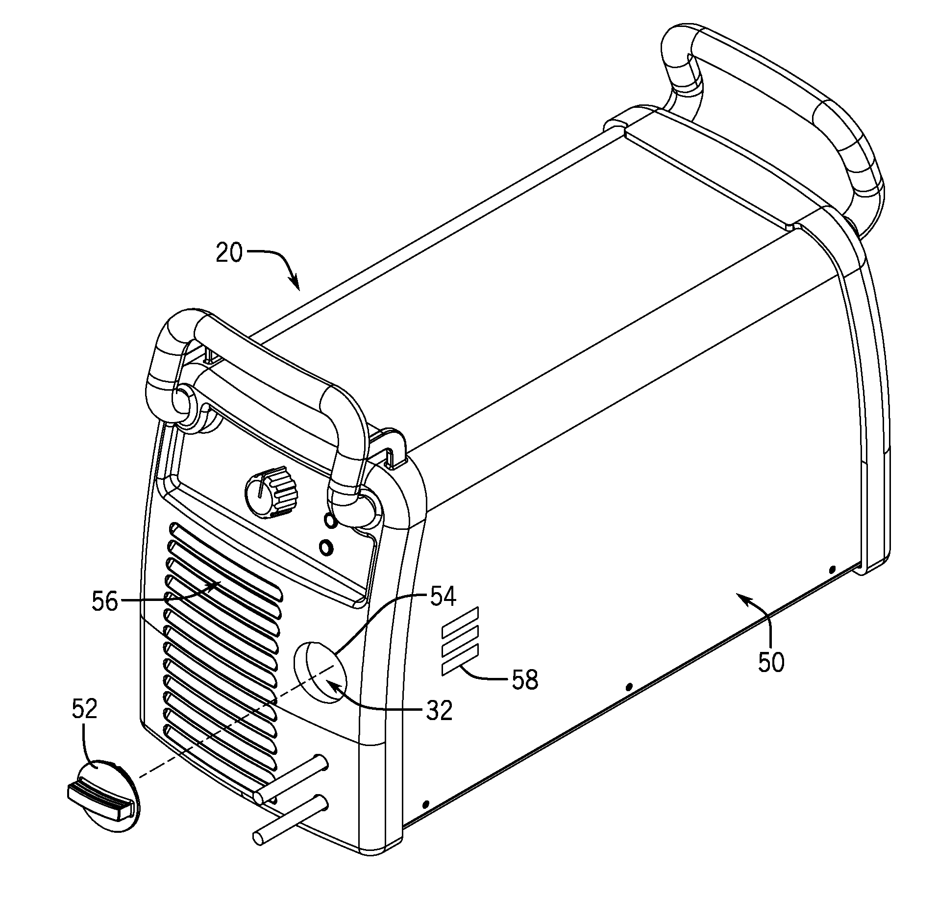 Integrated electrode dryer