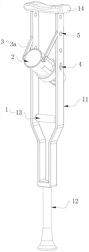 Axillary crutch