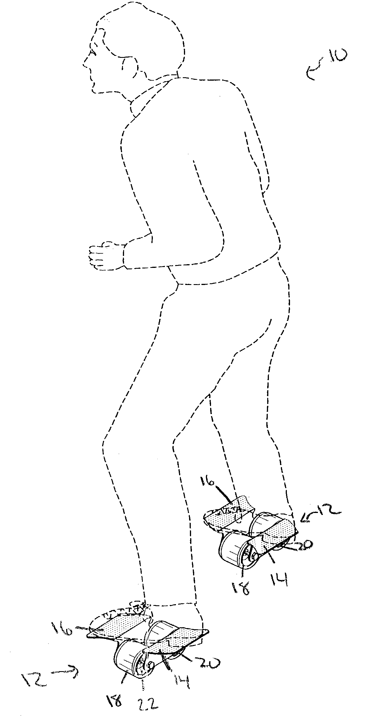 Personal transportation device for supporting a user's foot having multiple transportation attachments