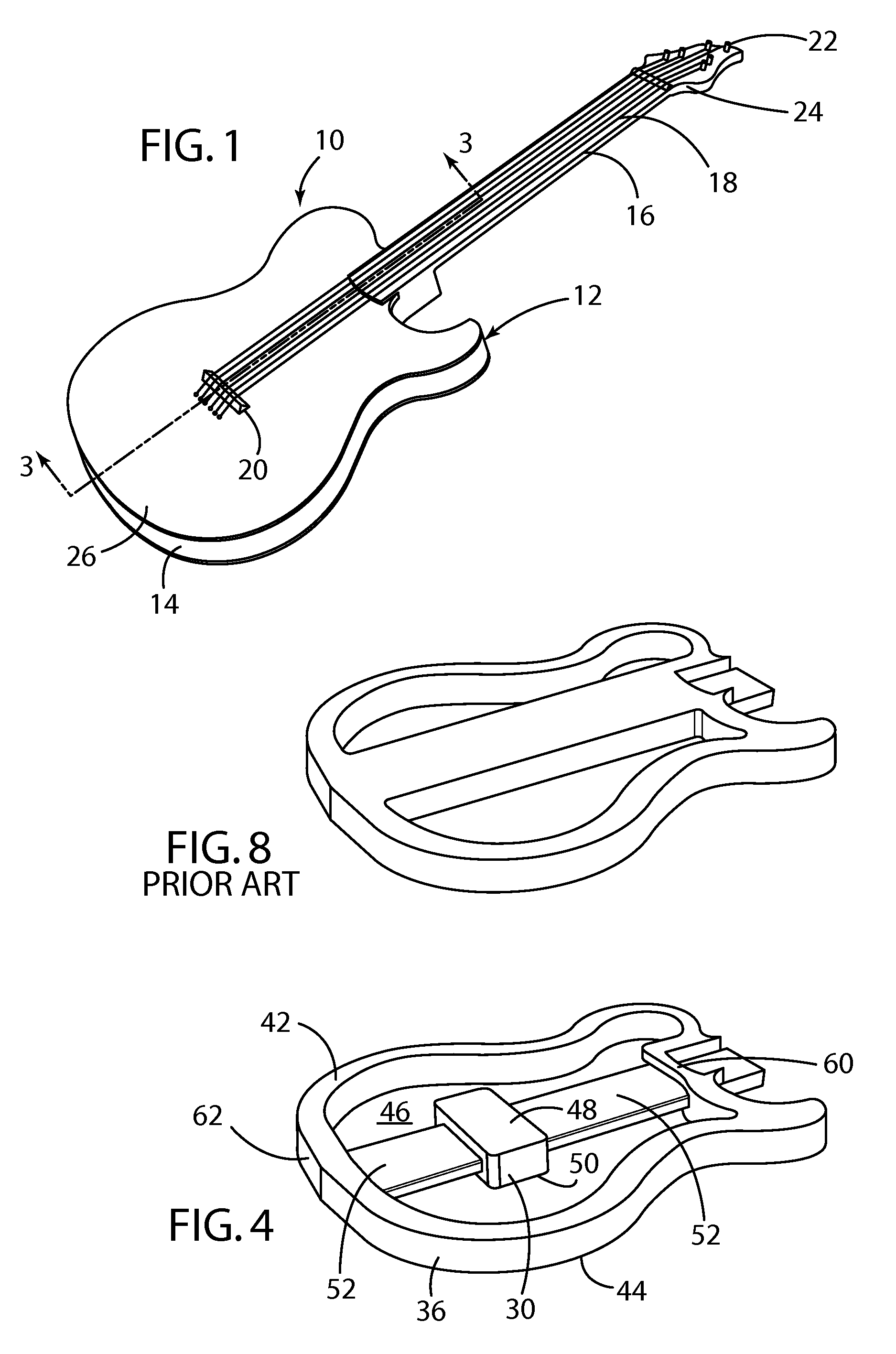 Structure for musical instrument body