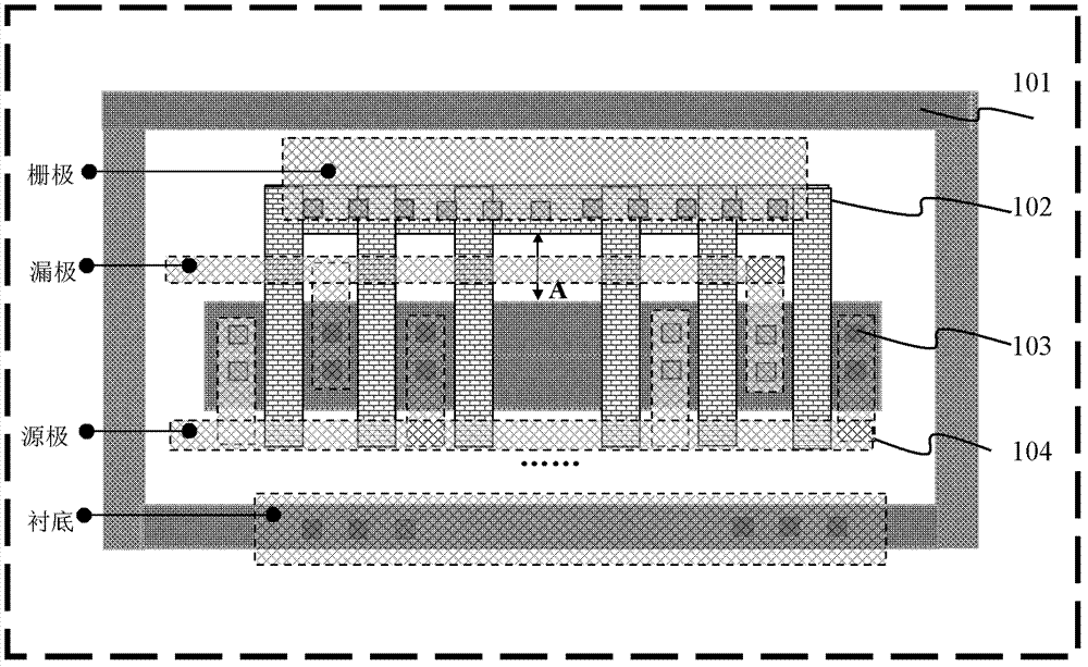 Test structure for evaluating opc effects