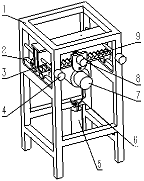 Special hoisting three-axis platform for remotely controlling and maintaining radiation device in deep well environment