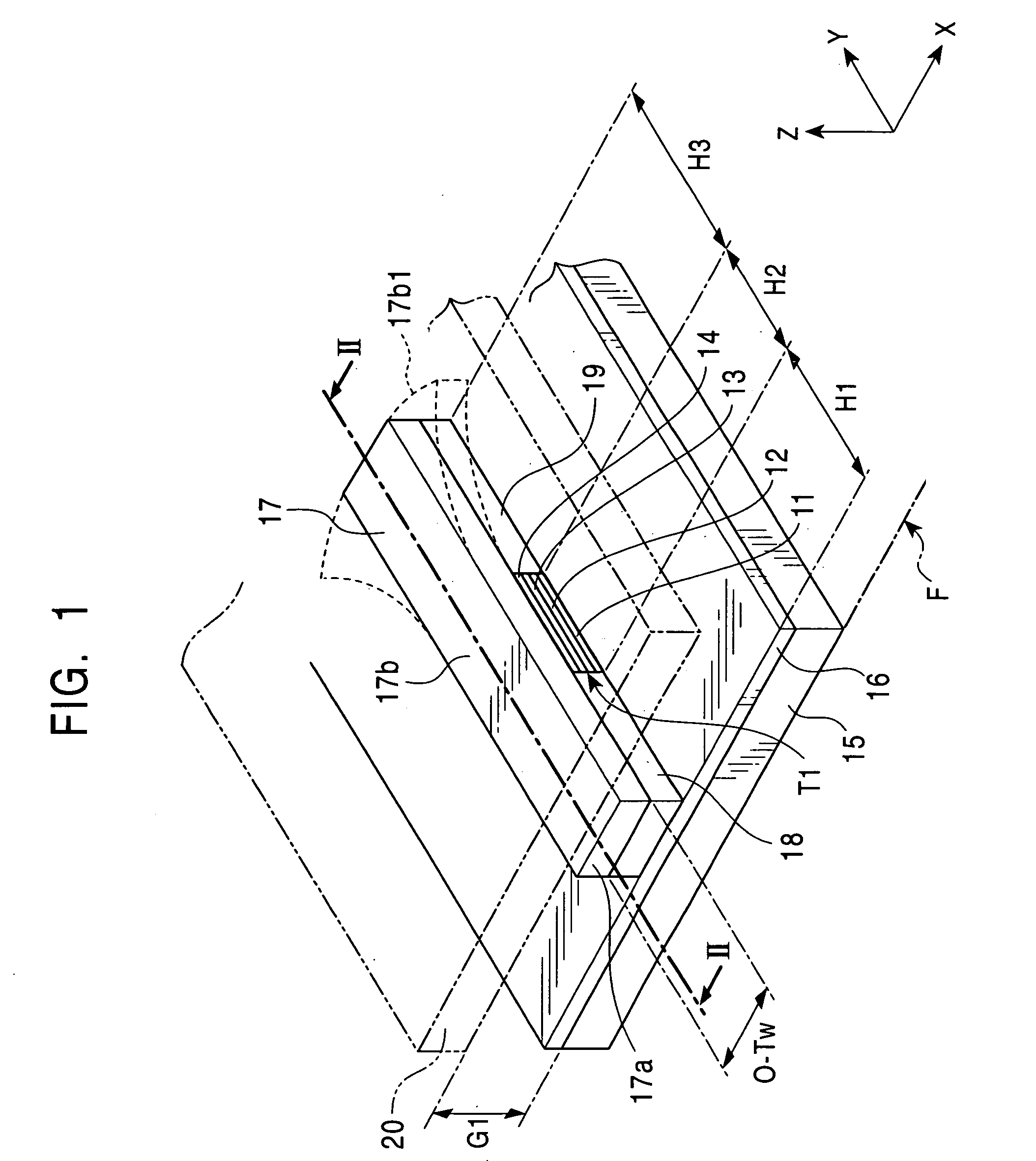 Magnetic head comprising magnetic domain control layer formed on ABS-side of magnetic flux guide for GMR element and method of manufacturing the magnetic head