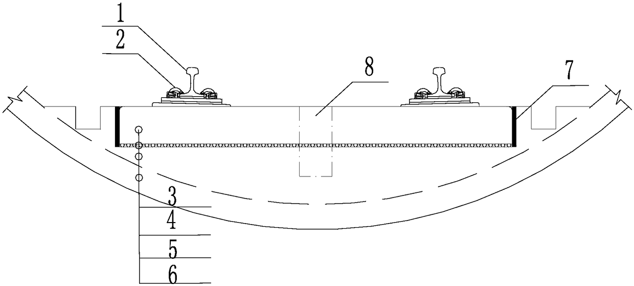 A construction method for an assembled slab track structure