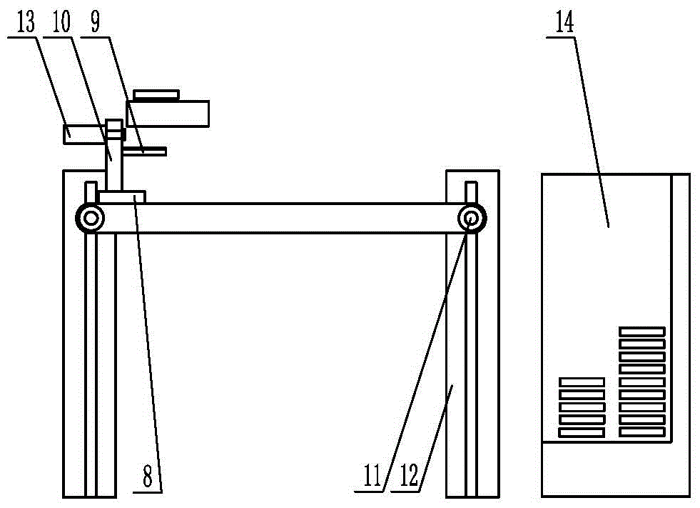 Automatic discharging and stacking equipment for automobile steel plate springs