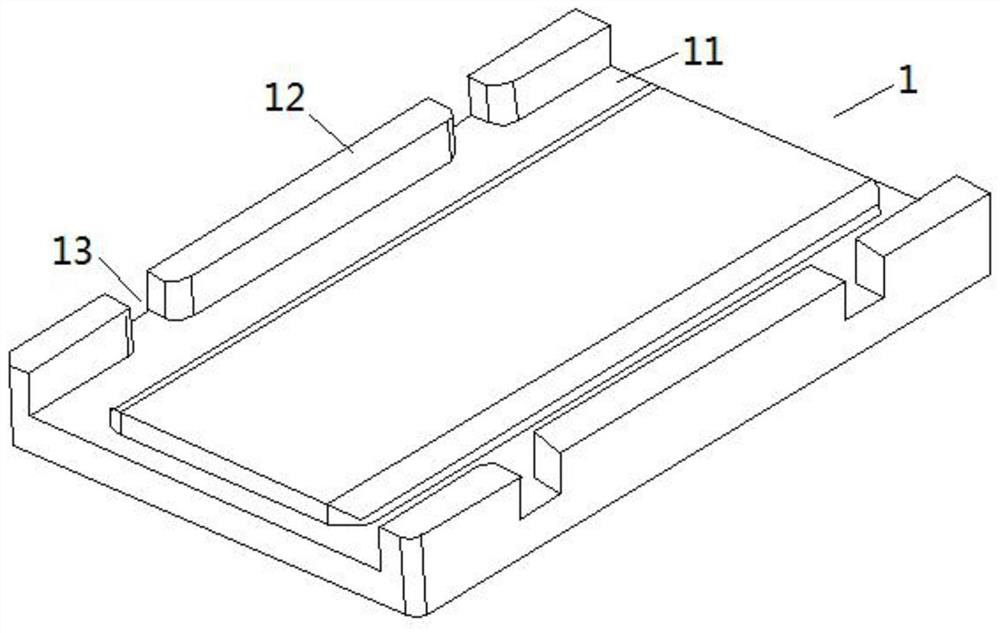 A 3D glass forming mold structure