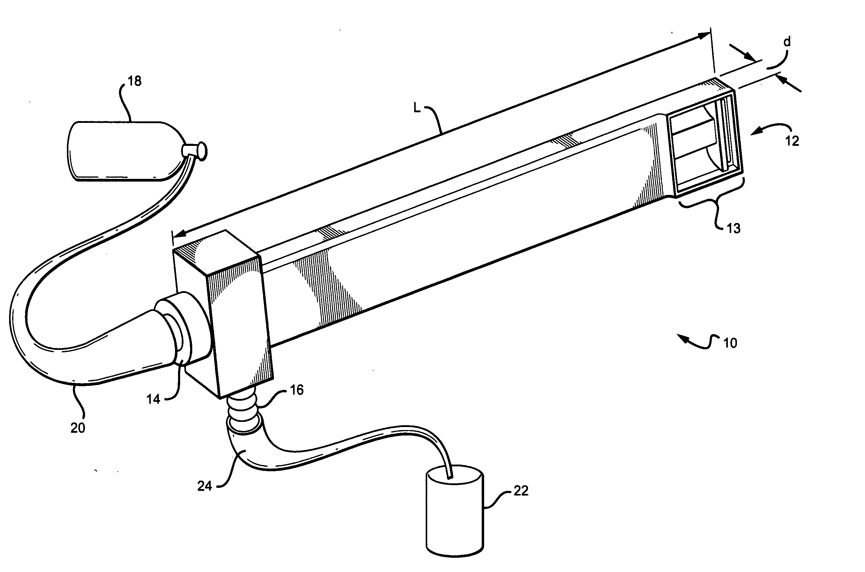 Apparatus and method for cleaning a surgically prepared bone surface