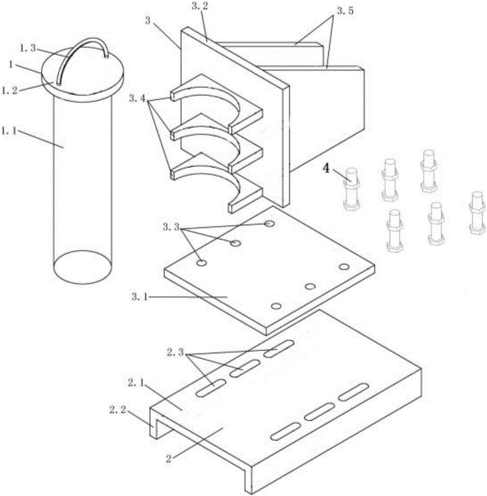 Sliding type retaining device and retaining method for construction cradles