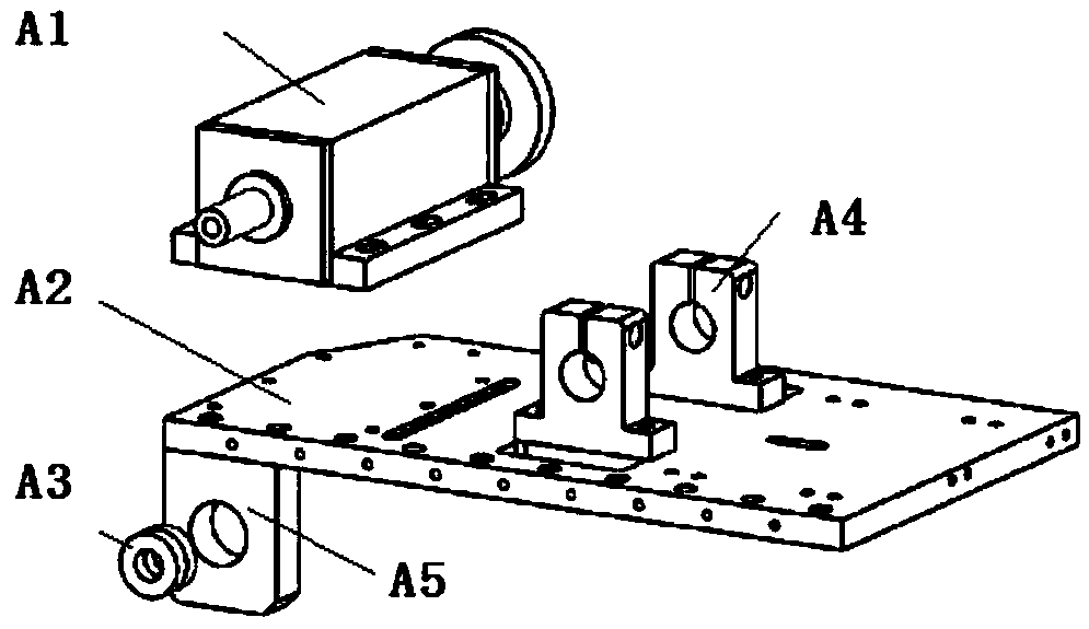 Feed mechanism of eccentric shaft lifting slide table for automatic balance correction equipment