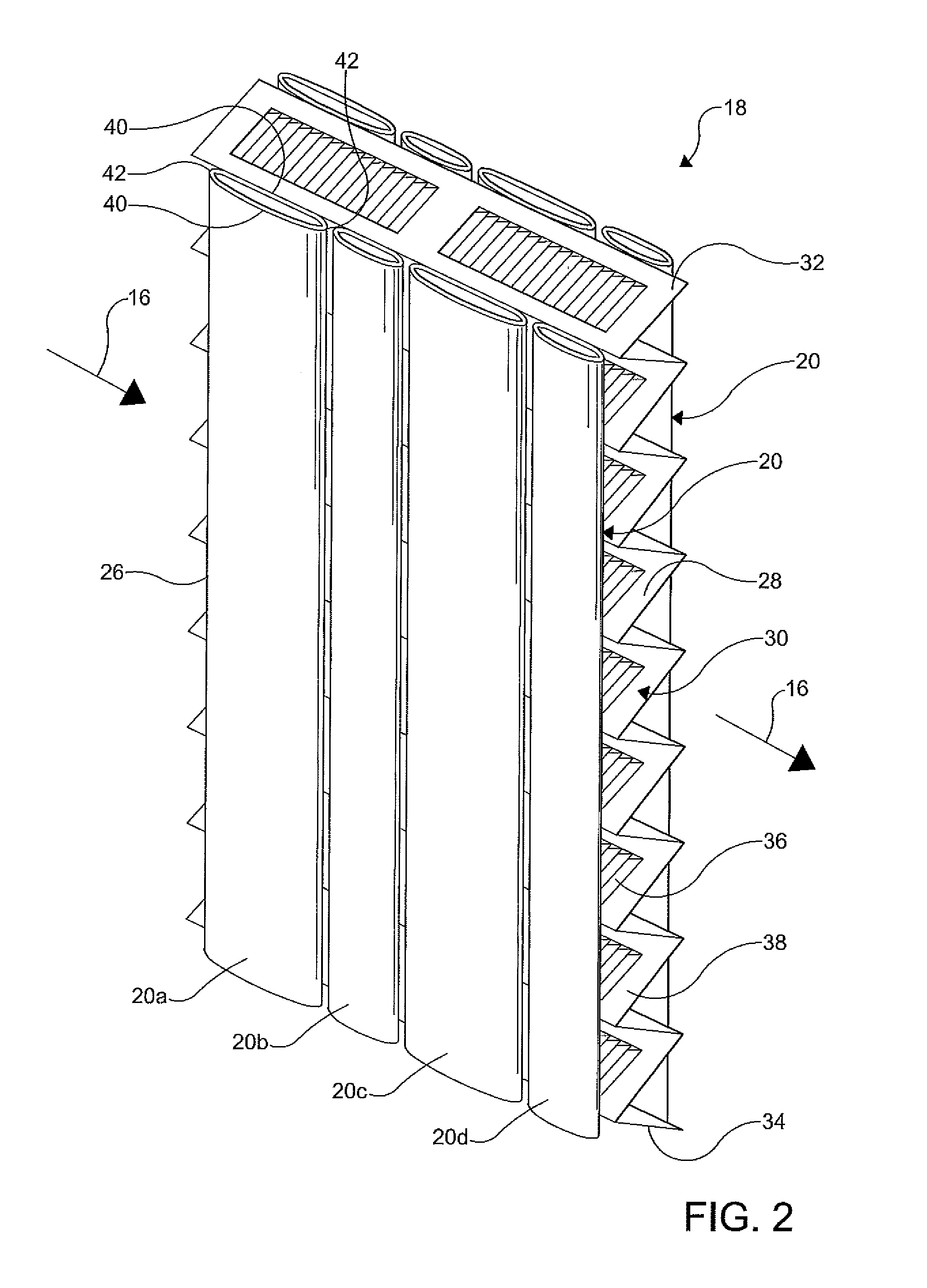 Tube-fin thermal storage evaporator