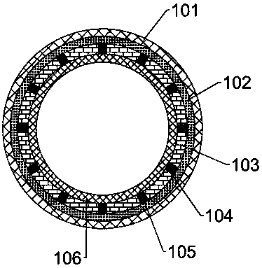 Dust-removing filtering bag with dust-removing area enlarging function