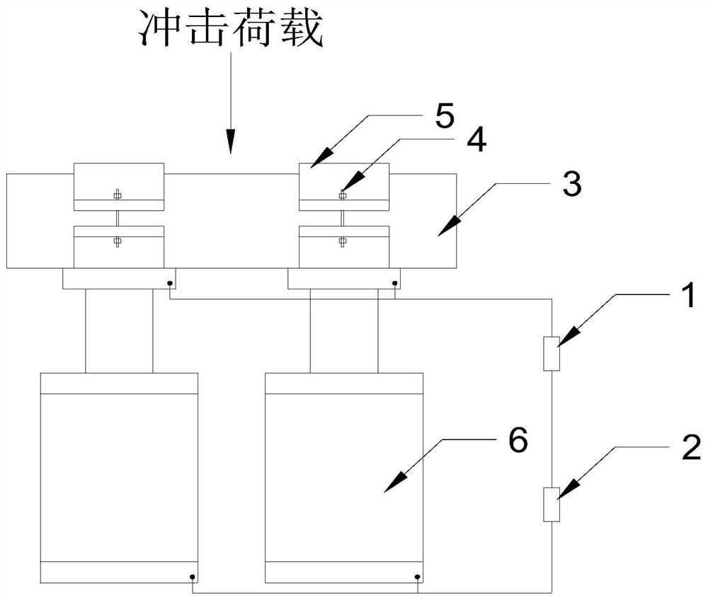 An anti-shock and vibration-absorbing support based on hydraulic principle and its working method