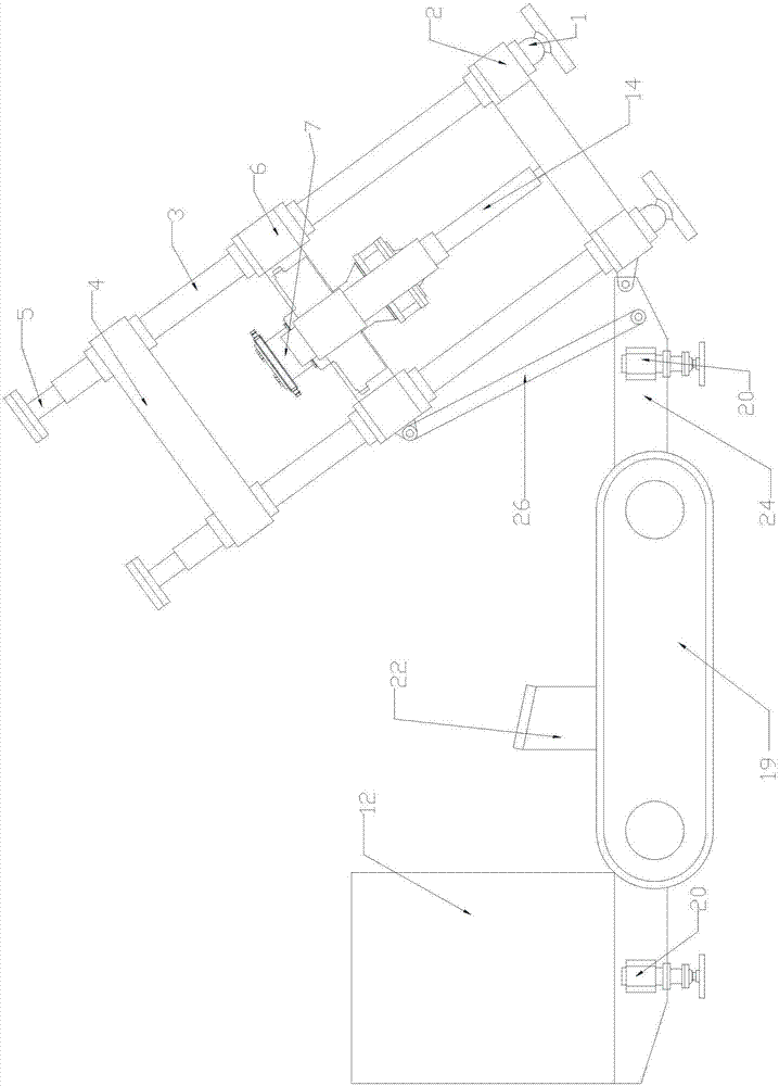 Movable type upward inverse well drilling machine